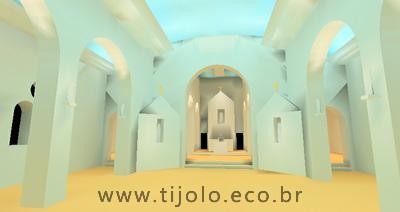 Proposta de iluminação natural para a Igreja de Pacoti, Ceará.