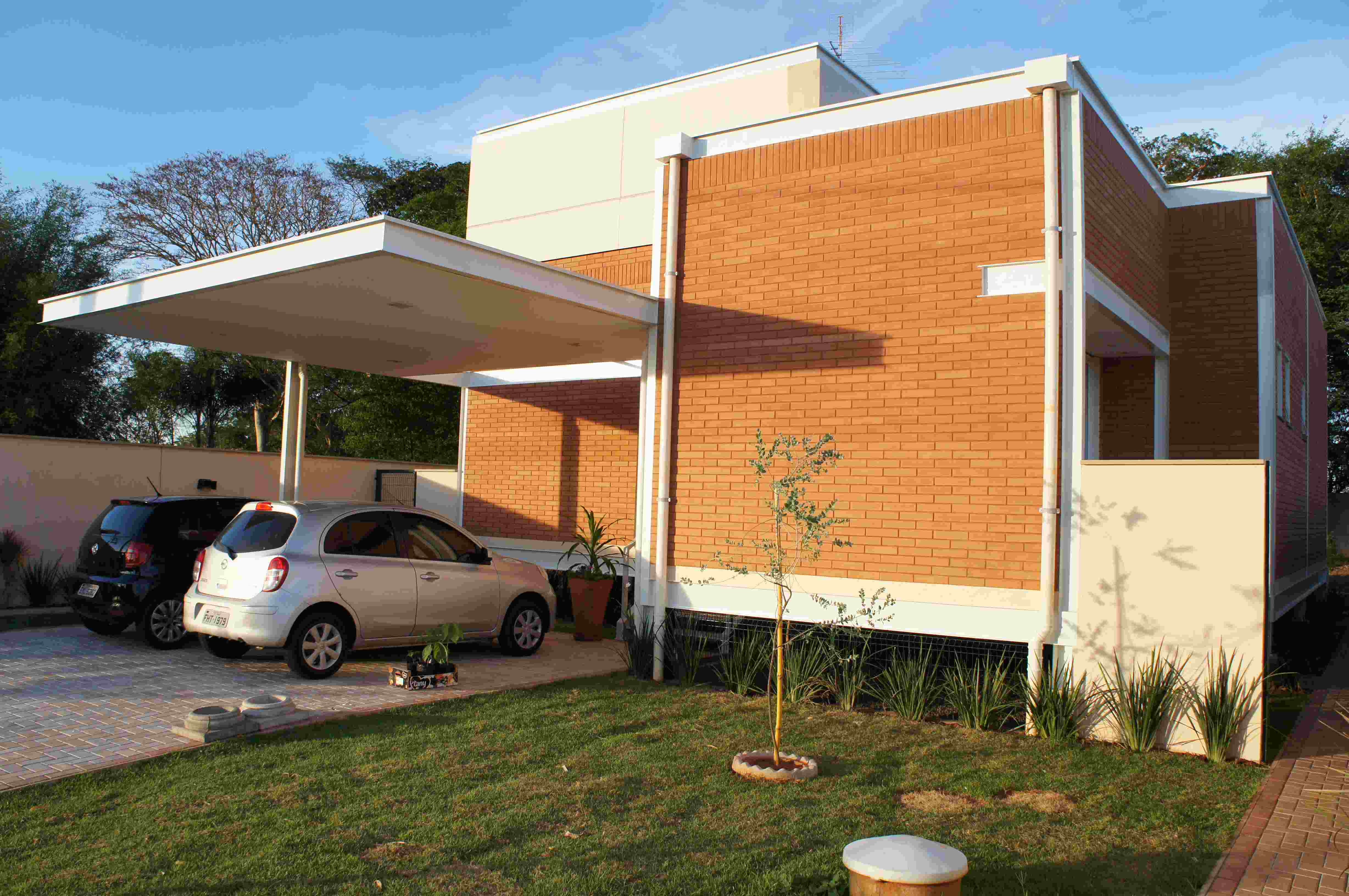 Obra em tijolo ecológico