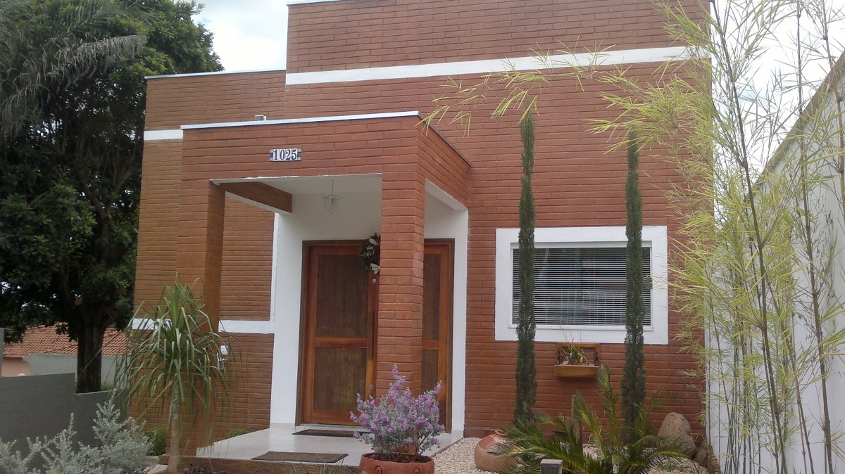 Obra em tijolo ecológico